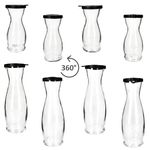 5 Liter & 6x 1 Liter geeicht aus Glas mit schwarzem Kunststoff-Deckel - 13173018S & 13172818S_Bild_4