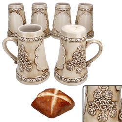 01-Koessinger-Ruhpolding-Krug-beige-braun-6er-Set-Deko.jpg 5 Liter beige-braun Keramik_Bild_1