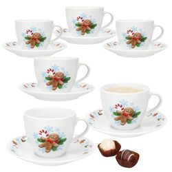 01-162871-MamboCat-Candyman-Kaffeetasse-mit-Untertasse-6er-Set-Deko.jpg 6er Set Candyman Kaffeetasse mit Untertasse Porzellan für 6 Personen_Bild_1