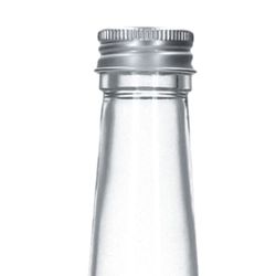 02-161828-Glaeser-und-Flaschen-Geradhalsflasche-1L-silberne-Deckel-Detailaufnahme.jpg 6er Set Geradhalsflasche 1000 ml + Schraubverschluss PP28 Silber_Bild_2