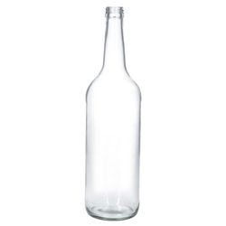 05-161828-Glaeser-und-Flaschen-Geradhalsflasche-1L-Einzeln-frontal.jpg 6er Set Geradhalsflasche 1000 ml + Schraubverschluss PP28 Silber_Bild_5