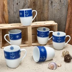 03-163590-MamboCat-Ahoi-Kaffeebecher-Ambientebild-01.jpg 6er Set AHOI Kaffeebecher für 6 Personen aus Porzellan_Bild_3