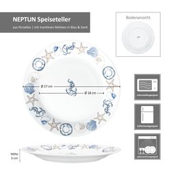 06-163593-MamboCat-Neptun-Speiseteller-Bemassung.jpg 6er Set NEPTUN Speiseteller für 6 Personen aus Porzellan_Bild_7