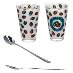04-0806236-747-480-Justinus-Ritzenhoff-Cremona-blau-Twist-Gesamt.jpg 12tlg Latte Macchiato Set - 6x CREMONA Gläser blau + 6x TWIST Latte Macchiato Löffel - 0806236 & 747-480_Bild_4