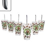 12tlg Latte Macchiato Set - 6x CREMONA Gläser grün + 6x TWIST Latte Macchiato Löffel - 0806182 & 747-480_Bild_6
