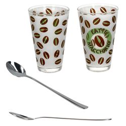 04-0037927-747-480-Justinus-Ritzenhoff-Cremona-gruen-Twist-Latte-Macchiato-Glaeser-Loeffel-Gesamt.jpg 12tlg Latte Macchiato Set - 6x CREMONA Gläser grün + 6x TWIST Latte Macchiato Löffel - 0806182 & 747-480_Bild_2