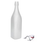 6er Set Glasflaschen Serie Swing Frosted mit Bügelverschluss 1L_Bild_4