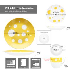 06-163157-3-4-5-MamboCat-PULA-GELB-18tlg-Kaffeeservice-Bemassung.jpg 18tlg Kaffeeservice PULA GELB Porzellan für 6 Personen_Bild_8