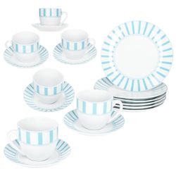 01-163162-3-4-5-MamboCat-SPLIT-TueRKIS-18tlg-Kaffeeservice.jpg 18tlg Kaffeeservice SPLIT TÜRKIS Porzellan für 6 Personen_Bild_1