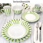 12tlg Tafelservice SPLIT GRÜN Porzellan für 6 Personen_Bild_6