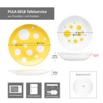 12tlg Tafelservice PULA GELB Porzellan für 6 Personen_Bild_8