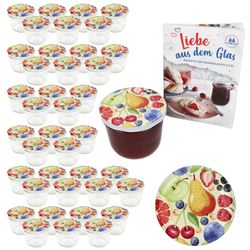 01-00082292-Sturz-TO82-Comic-Obst-Deckel-past-230er-40er-Set-Deko.jpg 40er Set Sturzglas 230 ml To 82 Comic-Obst Deckel incl. Rezeptheft_Bild_1