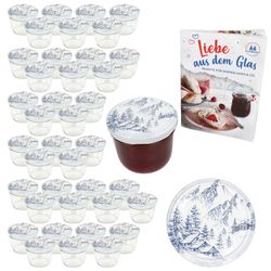 01-00082306-Sturz-TO82-Alpen-Deckel-steril-230er-40er-Set-Deko.jpg 40er Set Sturzglas 230 ml To 82 Alpen-Deckel incl. Rezeptheft_Bild_1
