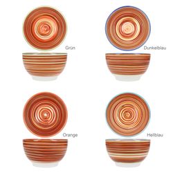 04-24325713-HIT-LINEA-Mueslischalen-Farbuebersicht.jpg 4er Set LINEA Müslischalen für 4 Personen aus Steingut - 24325713_Bild_4