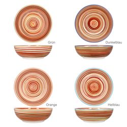 04-24325754-HIT-LINEA-Spaghetti-Teller-Farbuebersicht.jpg 4er Set LINEA Spaghetti-Teller für 4 Personen aus Steingut - 24325754_Bild_4