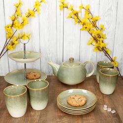 05-24303284-HIT-Scones-Gruen-10tlg-Teeset-Ambientebild-02.jpg 4x Becher & 4x Teller - 24303284_Bild_5