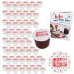 100er Set Sturzglas 230 ml To 82 Mit Liebe gemacht Deckel incl. Rezeptheft_Bild_1