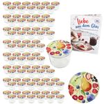 100er Set Sturzglas 230 ml To 82 Comic-Obst Deckel incl. Rezeptheft_Bild_2