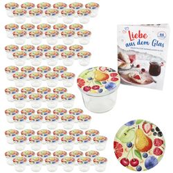 02-00082292-Sturz-TO82-Comic-Obst-Deckel-past-230er-100er-Set.jpg 100er Set Sturzglas 230 ml To 82 Comic-Obst Deckel incl. Rezeptheft_Bild_2