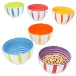 6er Set SUMMER STRIPES Müslischalen für 6 Personen aus Steingut - 24325618_Bild_1