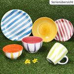 6er Set SUMMER STRIPES Snack- & Dip-Schale für 6 Personen aus Steingut - 24325613_Bild_6