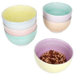 01-24326222-HIT-Pastello-Mueslischalen-6er-Set-Deko.jpg 6er Set PASTELLO Müslischale für 6 Personen aus Steingut - 24326222_Bild_1