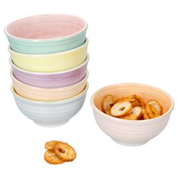 01-24326217-HIT-Pastello-Snack-und-Dipschale-6er-Set-Deko.jpg 6er Set PASTELLO Snack- & Dip-Schale für 6 Personen aus Steingut - 24326217_Bild_1