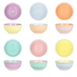 04-24326217-HIT-Pastello-Snack-und-Dipschale-Farbuebersicht-METRO.jpg 6er Set PASTELLO Snack- & Dip-Schale für 6 Personen aus Steingut - 24326217_Bild_5