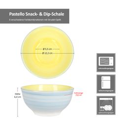 06-24326217-HIT-Pastello-Snack-und-Dipschale-Bemassung.jpg 6er Set PASTELLO Snack- & Dip-Schale für 6 Personen aus Steingut - 24326217_Bild_8