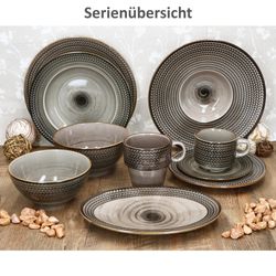 05-Maeser-Prospero-Serienuebersicht.jpg 6er Set PROSPERO Suppenteller braun für 6 Personen aus Porzellan - 593341 _Bild_5