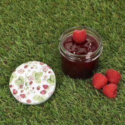 03-Sturz-TO-66-125ml-Wald-Erdbeere-Rasenbilder-Marmelade.jpg 25er Set Sturzglas 125 ml Marmeladenglas Einmachglas Einweckglas To 66 Wald-Erdbeeren Deckel incl. Diamant-Zucker Gelierzauber Rezeptheft_Bild_3