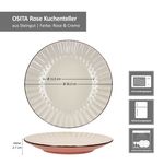 6er Set OSITA ROSE Kuchenteller für 6 Personen aus Steingut - 674470_Bild_7