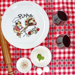 02-163426-MamboCat-Mario-33cm-Pizzateller-Moodepicture-kariert-Zutaten.jpg 5 cm mit Küchenchef-Dekor - 163426_Bild_2