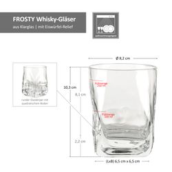 06-11107321S-Borgonovo-Frosty-Whisky-Tumbler-Glaeser-330ml-Bemassung.jpg 6er Set FROSTY Whisky Gläser - 11107321S_Bild_7