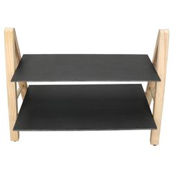 02-21802-Arte-Regal-Erika-Etagere-2stoeckig-schraeg-laengliche-Seite.jpg Etagere ERIKA 2-stöckig rechteckig aus Holz & Schiefer – 21802_Bild_2