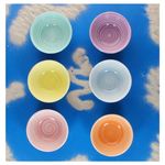 6er Set BEACH PASTELLO STRIPES Snack- & Dip-Schale für 6 Personen aus Steingut  - 24326129_Bild_4