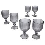 6er Set AGATA Weißweingläser Grau aus Glas – 37564_Bild_2