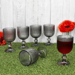 03-37564-Arte-Regal-Agata-Grau-Weinglaeser-Ambientebild-01.jpg 6er Set AGATA Weißweingläser Grau aus Glas – 37564_Bild_4