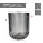 6er Set AGATA Wassergläser Grau aus Glas – 37560_Bild_5