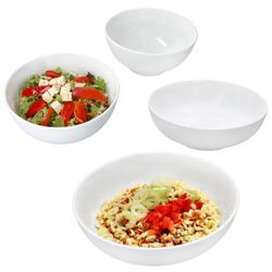 01-90406-90407-Arte-Regal-Stabil-Salatschale-Ramenschale-4er-Set-gemischt-Deko.jpg 4tlg Set STABIL 2x Ramenschale & 2x Salatschale weiß aus Porzellan – 2x 90406 & 2x 90407_Bild_1