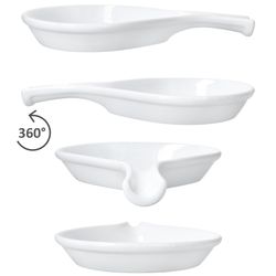 04-86497-Arte-Regal-Stabil-Antipastiloeffel-360-Grad-Ansicht.jpg 2er Set STABIL Antipastilöffel mit Griff L30cm weiß aus Porzellan - 86497_Bild_4