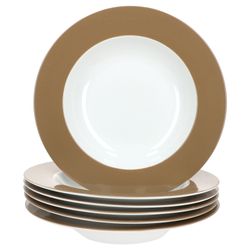 01-545760-Ritzenhoff-und-Breker-Nougat-Doppio-Suppenteller-6er-Set.jpg 6er Set Suppenteller 22cm Nougat Doppio - 545760_Bild_1