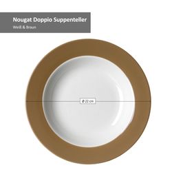 05-545760-Ritzenhoff-Breker-4er-Set-Suppenteller-Nougat-Doppio-Bemassung.jpg 6er Set Suppenteller 22cm Nougat Doppio - 545760_Bild_5