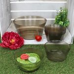 7tlg Schalen Set ToGo 1x große Servierschüssel + 6x kleine Schale Grau aus Kunststoff - 1x 10487 & 6x 10491_Bild_2