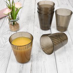 05-10490-Arte-Regal-ToGo-Wasserglaeser-Kunststoff-grau-Ambientebild-02.jpg 6er Set ToGo Wassergläser Grau aus Kunststoff - 10490_Bild_5