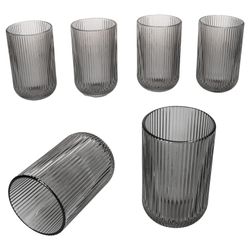 02-37562-Arte-Regal-Agata-Grau-Longdrinkglaeser-430ml-6er-Set.jpg 6er Set AGATA Longdrinkgläser Grau aus Glas – 37562_Bild_2