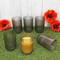 03-37562-Arte-Regal-Agata-Grau-Longdrinkglaeser-430ml-Ambientebild-01.jpg 6er Set AGATA Longdrinkgläser Grau aus Glas – 37562_Bild_3