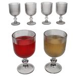 6er Set AGATA Rotweingläser Grau aus Glas – 37565_Bild_2