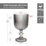 6er Set AGATA Rotweingläser Grau aus Glas – 37565_Bild_5