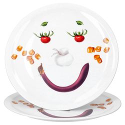 01-27020541-HIT-Pizzateller-Smiley-2er-Set.jpg 5cm aus Porzellan - 27020541_Bild_1